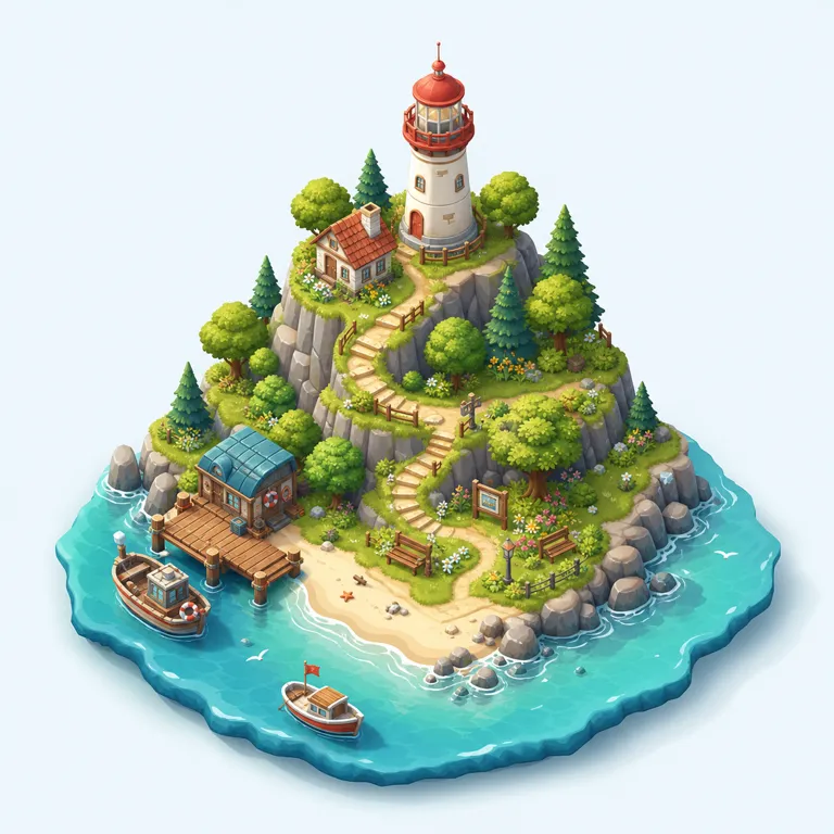 Isometric scene